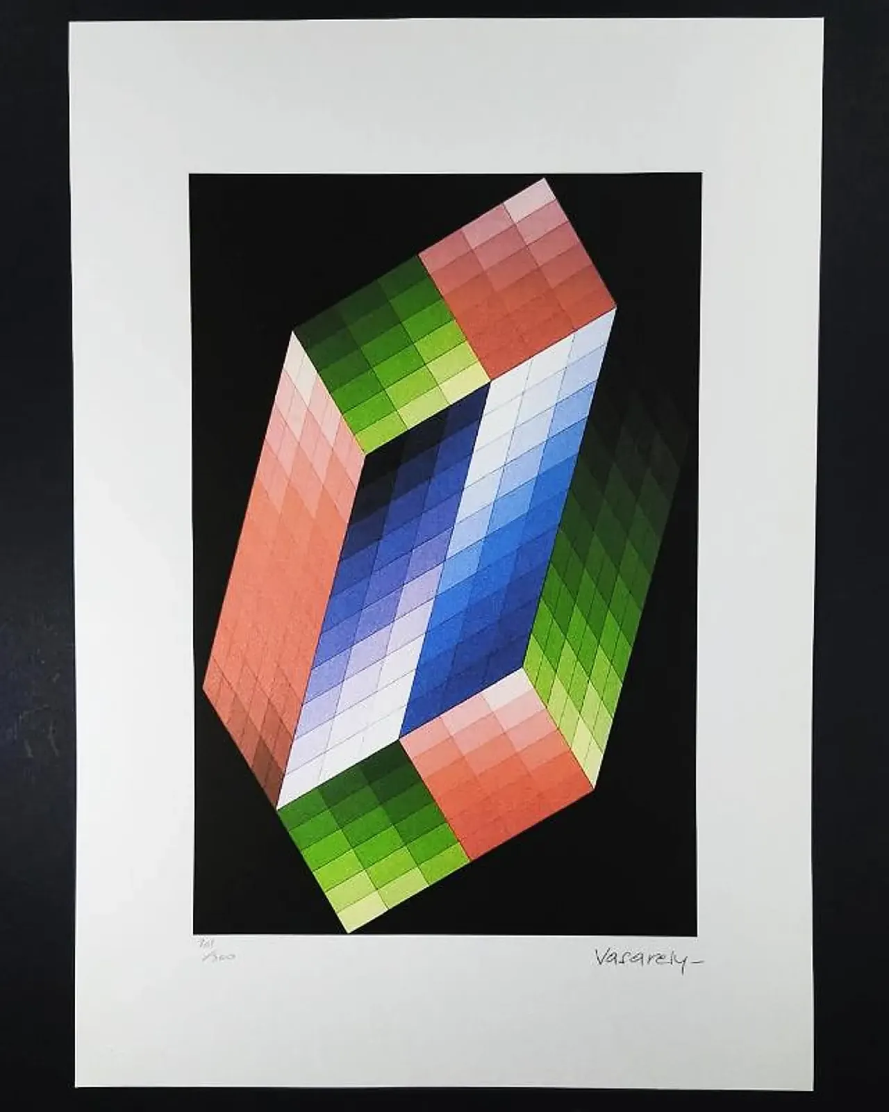 Victor Vasarely limited numbered edition lithograph, 1970s 1
