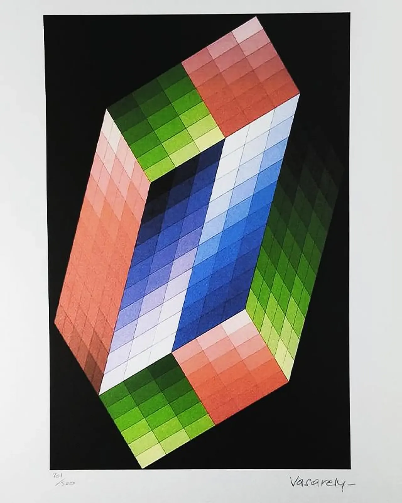 Victor Vasarely limited numbered edition lithograph, 1970s 2