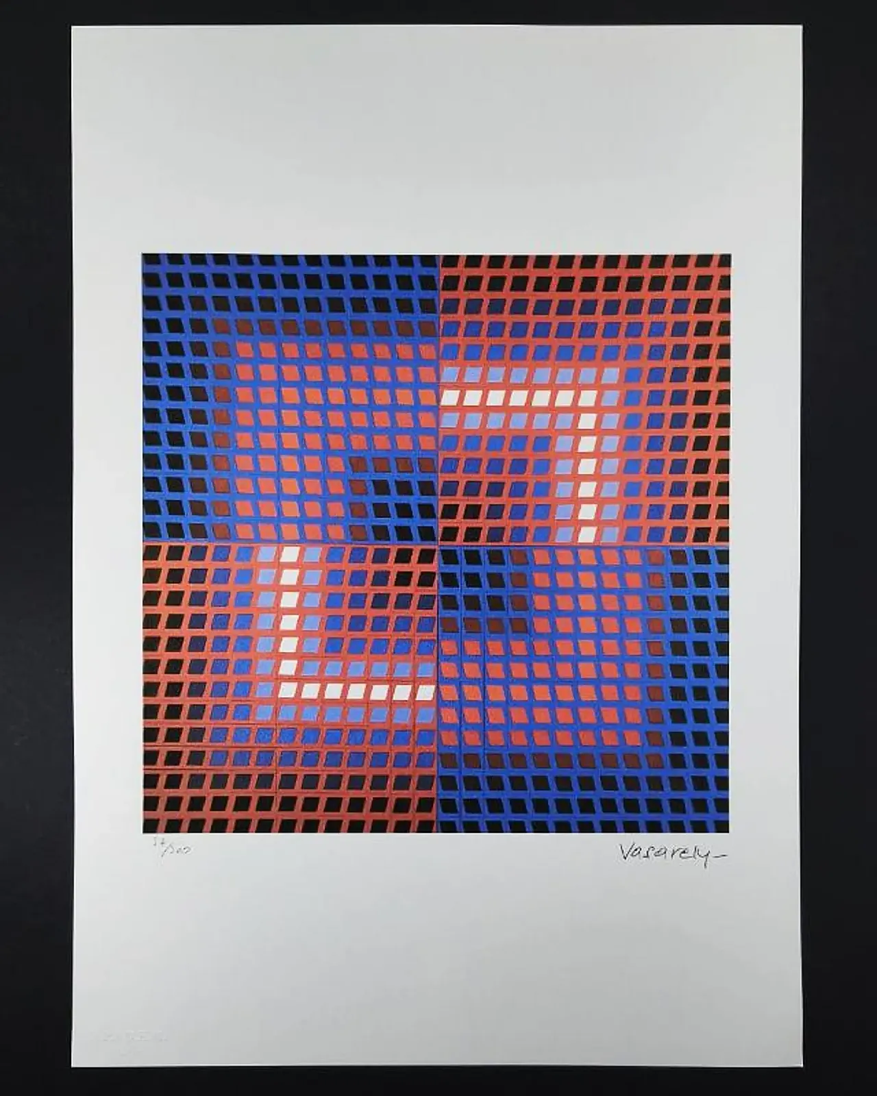 Victor Vasarely limited numbered edition lithograph, 1970s 1