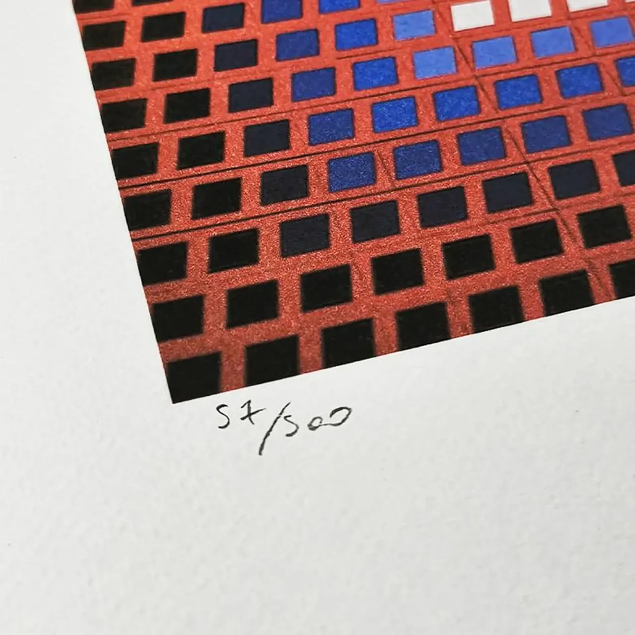 Victor Vasarely limited numbered edition lithograph, 1970s 4