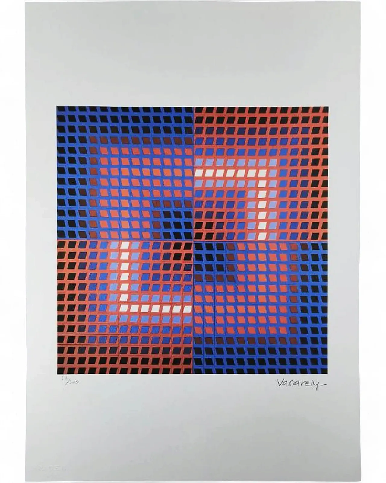 Victor Vasarely limited numbered edition lithograph, 1970s 7