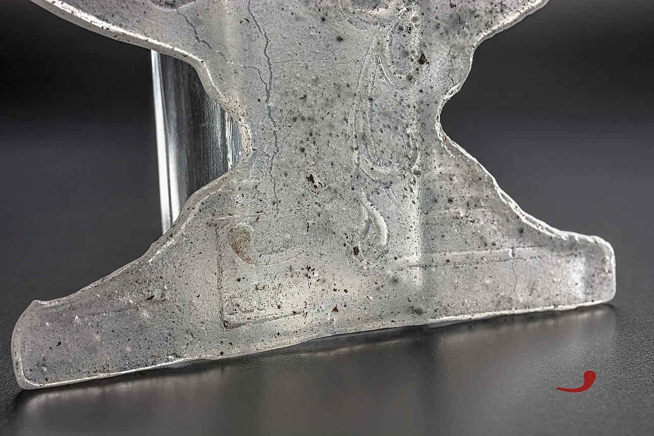 Glass sculpture vase with two handles Italian craftsmanship, 2000s 3