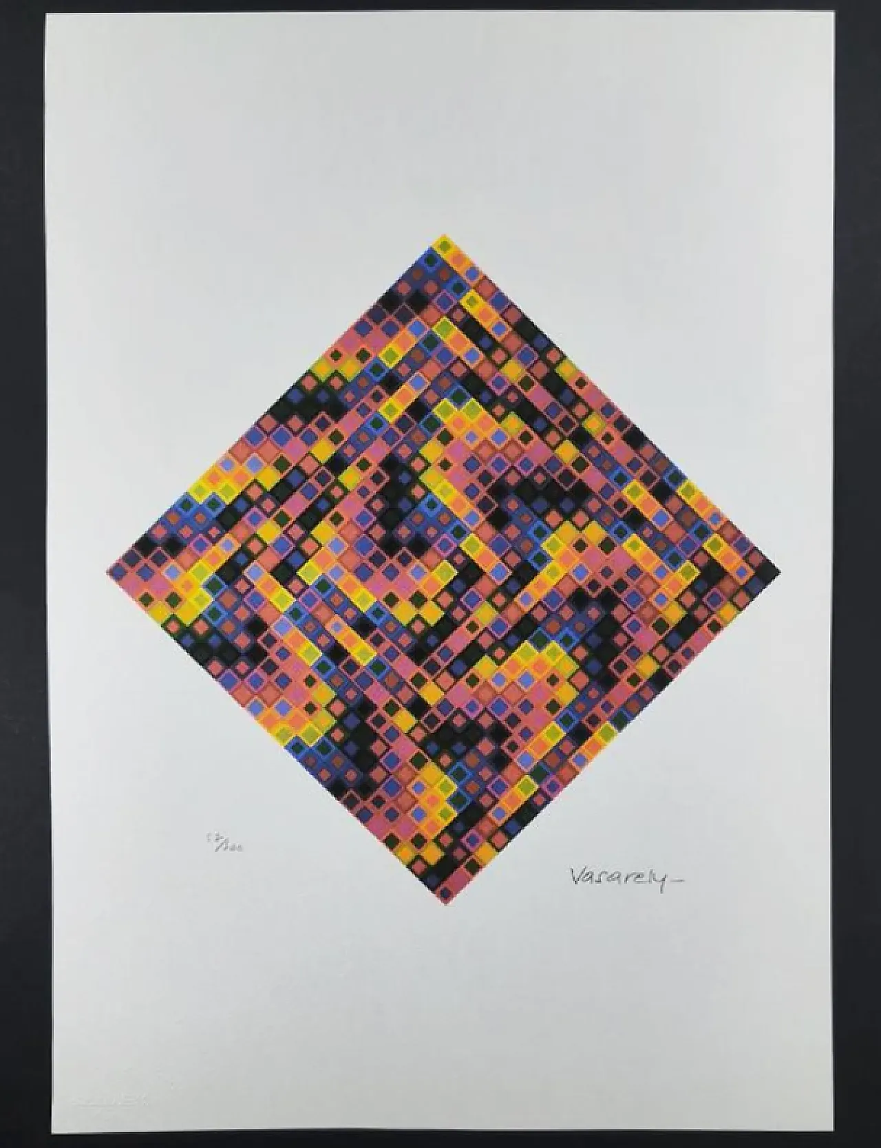 Victor Vasarely limited numbered edition lithograph, 1970s 2