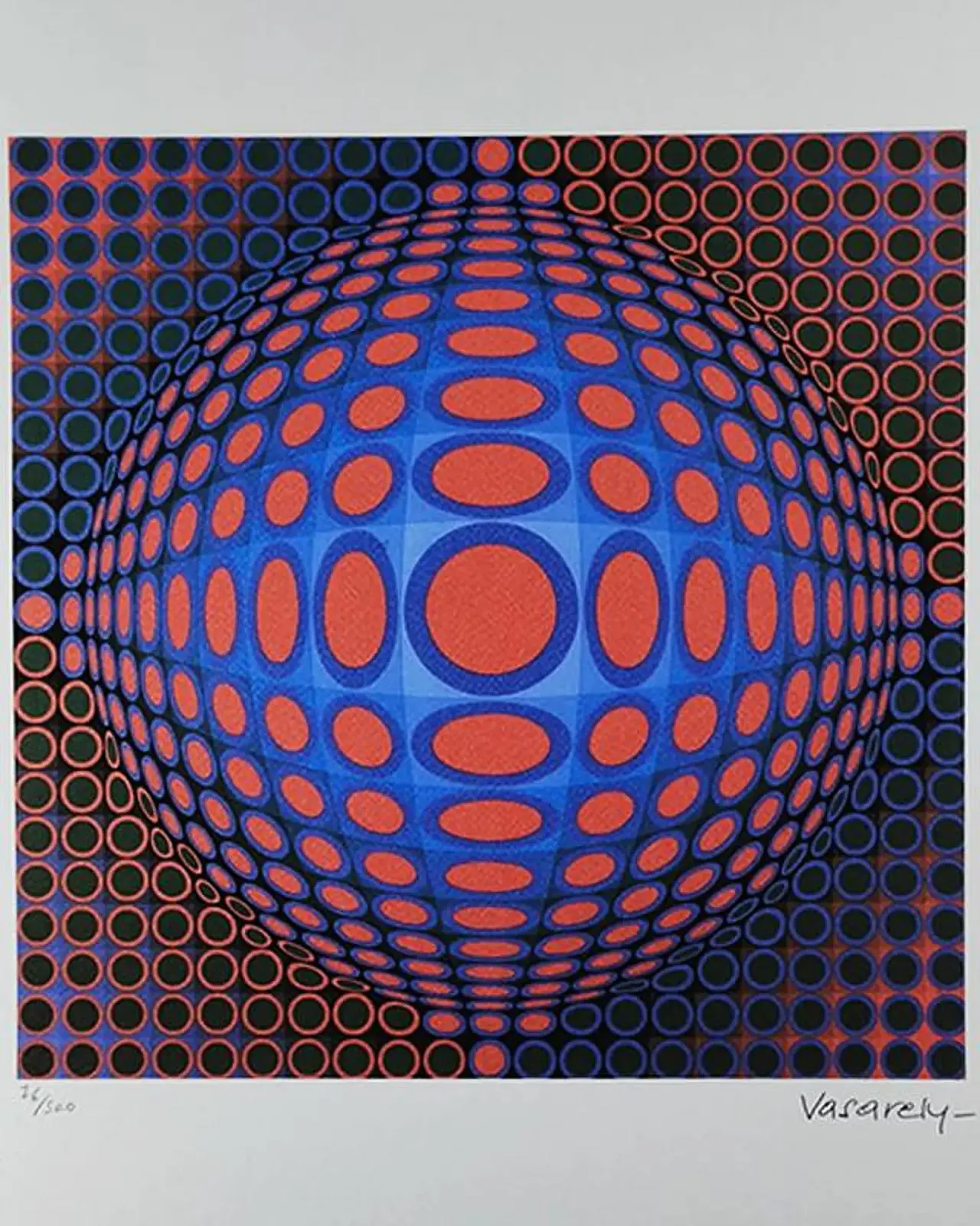 Victor Vasarely limited numbered edition lithograph, 1970s 1