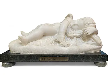 Sculpture of the sleeping Cherub, 18th century