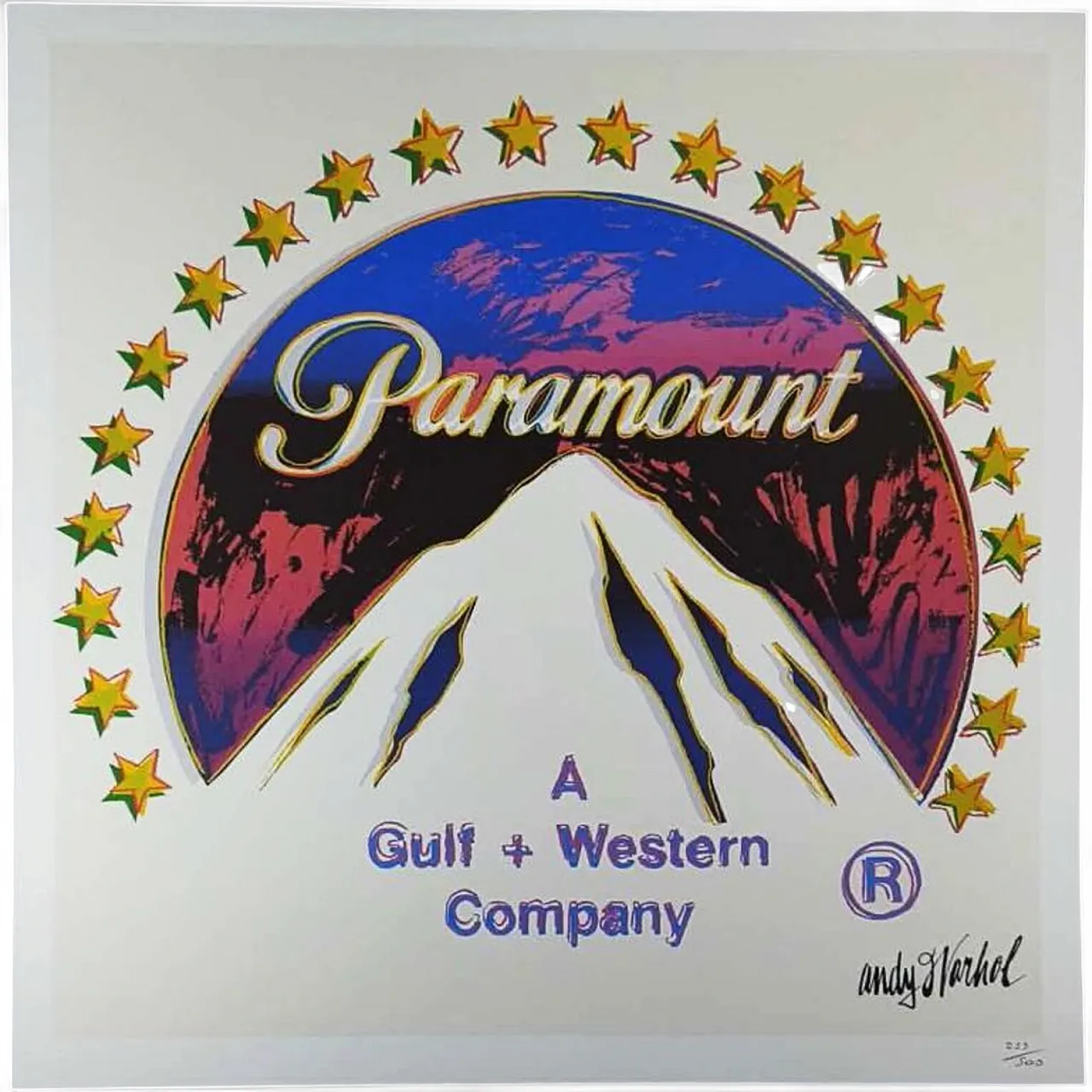 Andy Warhol Paramount limited edition lithograph by CMOA, 1980s 6