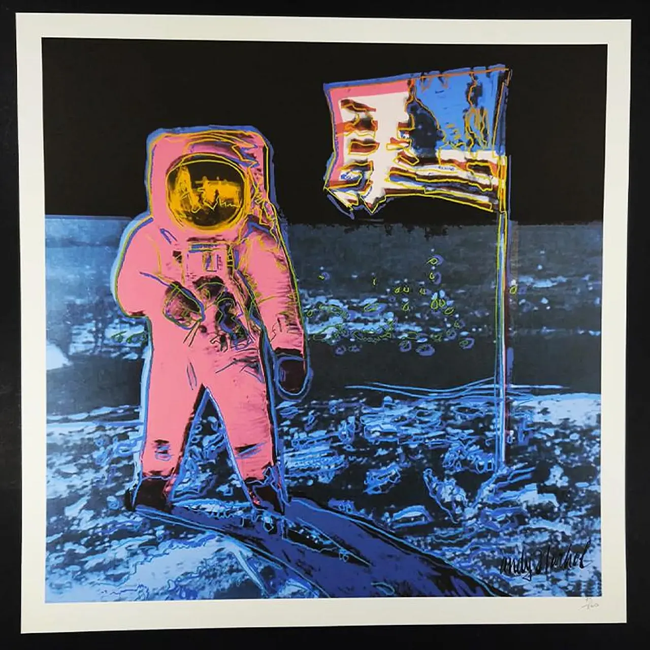Andy Warhol The Moon limited edition lithograph by CMOA, 1980s 1