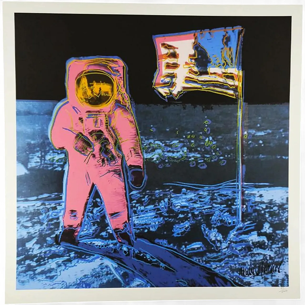 Andy Warhol The Moon limited edition lithograph by CMOA, 1980s 8