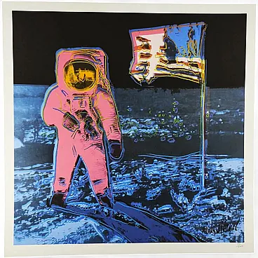 Andy Warhol The Moon limited edition lithograph by CMOA, 1980s
