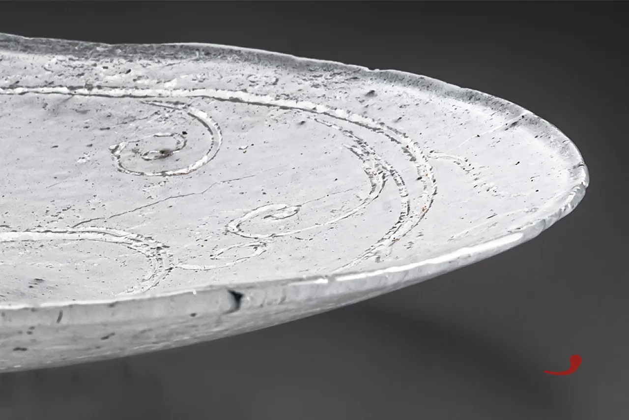 Glass sculpture plate Italian craftsmanship, 2000s 5