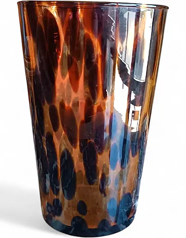 Spotted Murano glass vase, 1970s