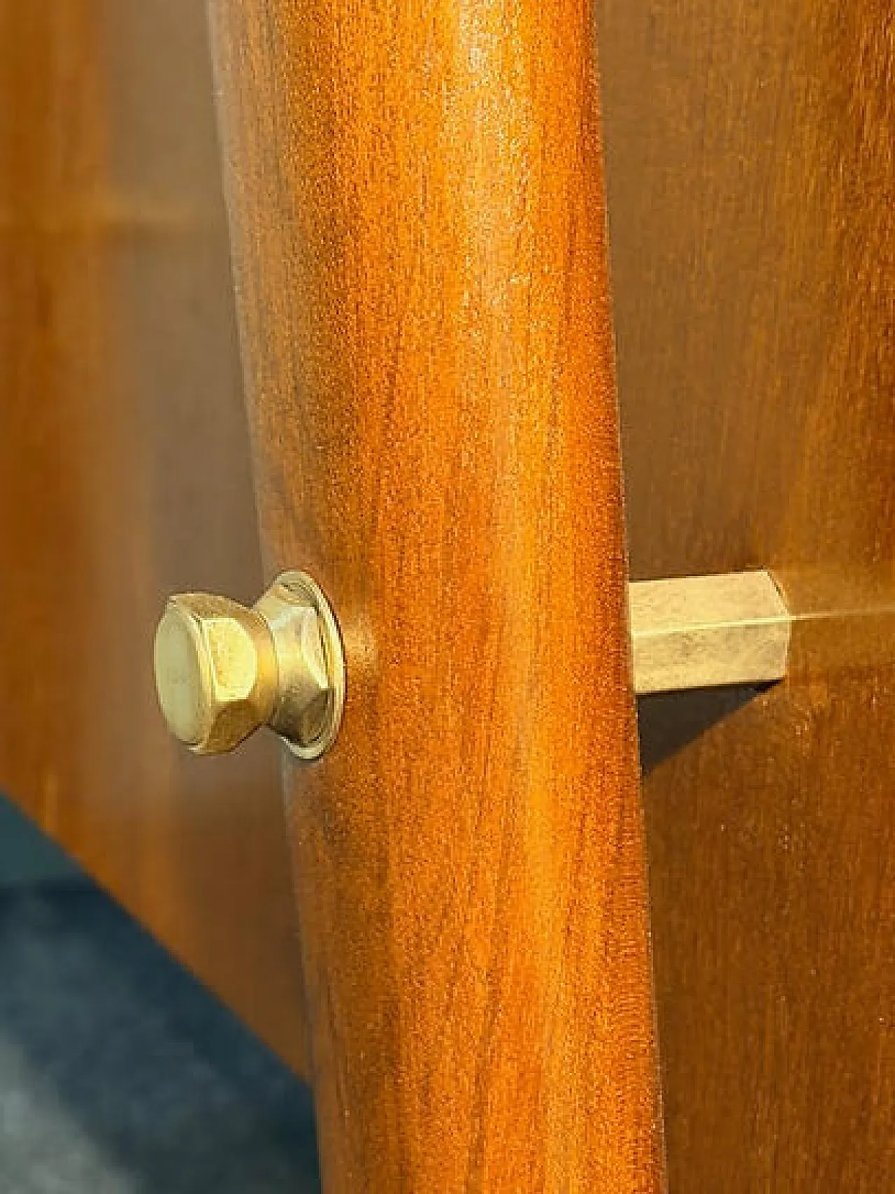 Scrivania in legno, anni '50 8