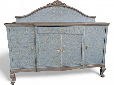 Restored oak wood sideboard, 2000s
