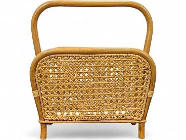 Bamboo magazine rack, 1970s