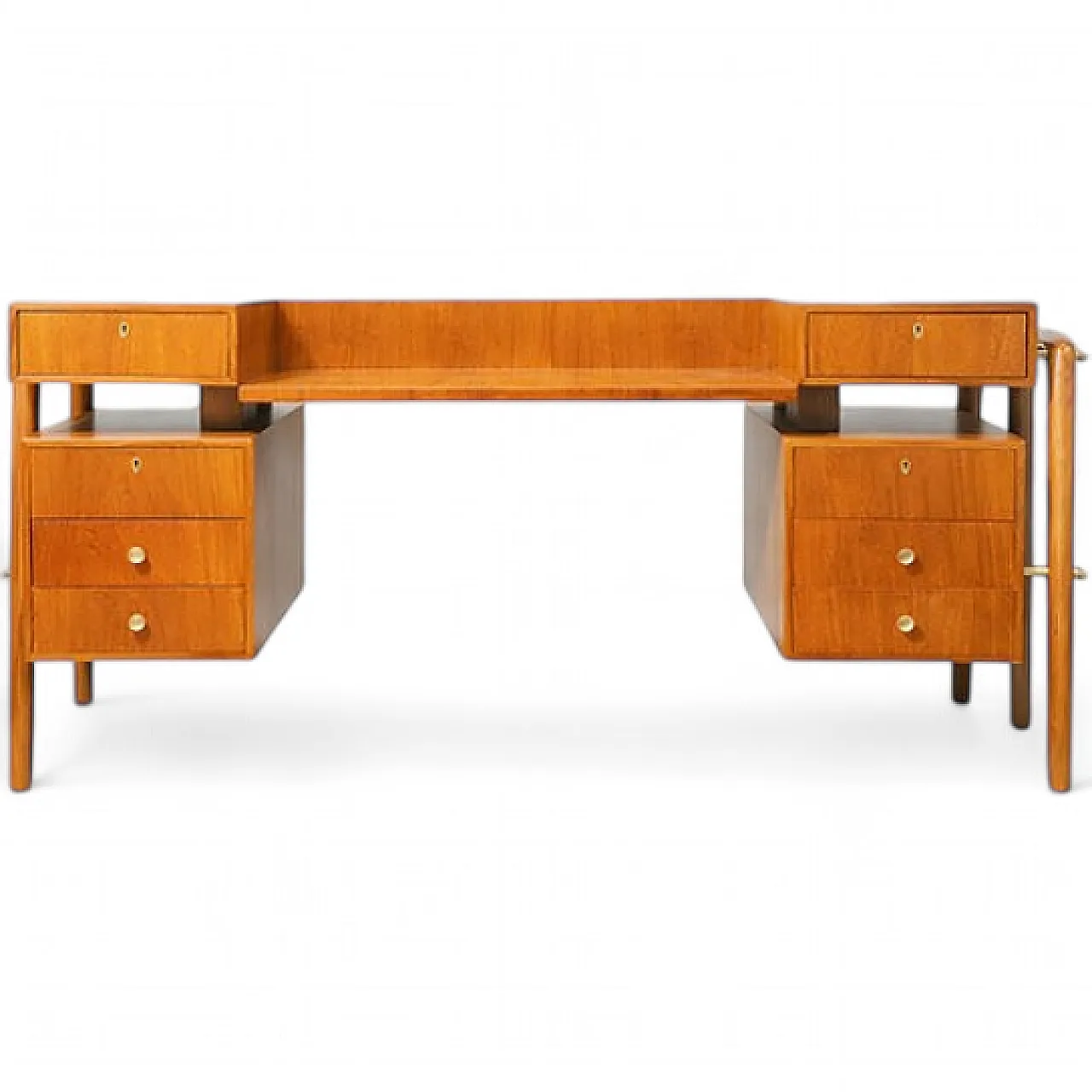 Scrivania in legno, anni '50 12