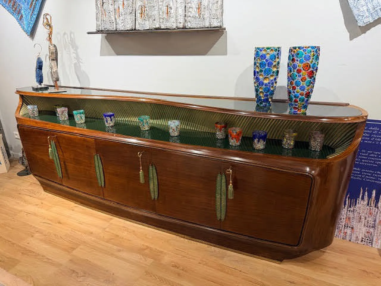 Dassi 5-door wooden sideboard, 20th century 10