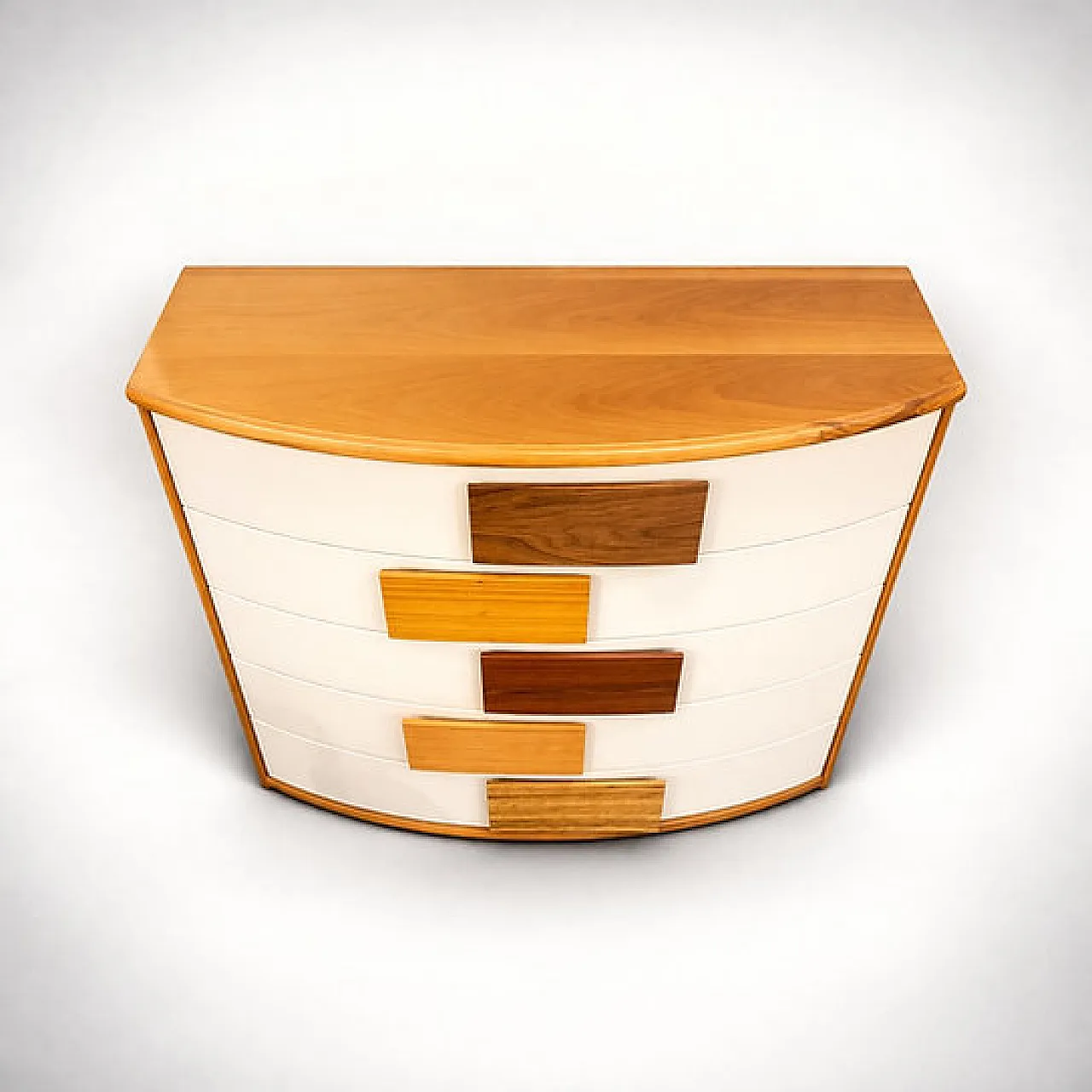 Five-drawer chest with curved front, 20th century 4