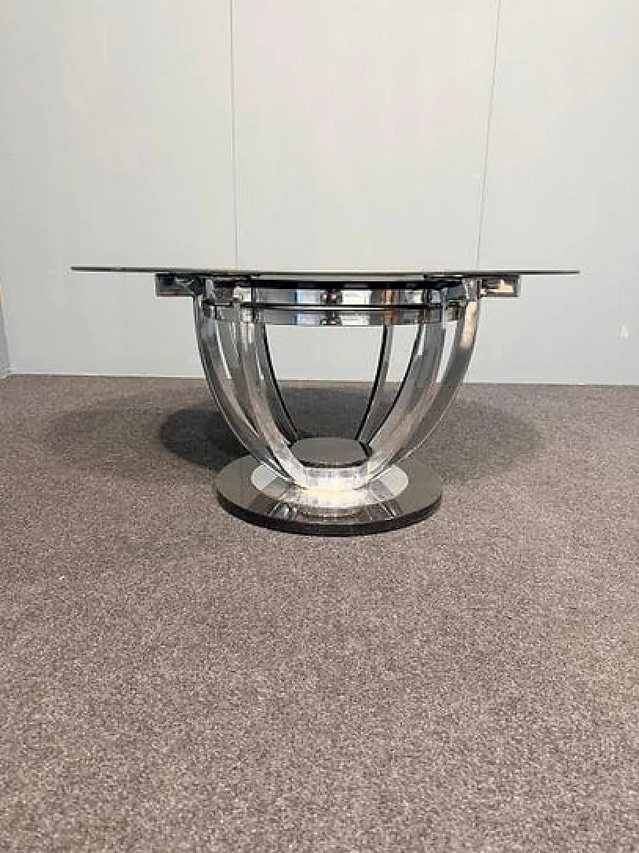 Glass-topped coffee table, 1970s 2