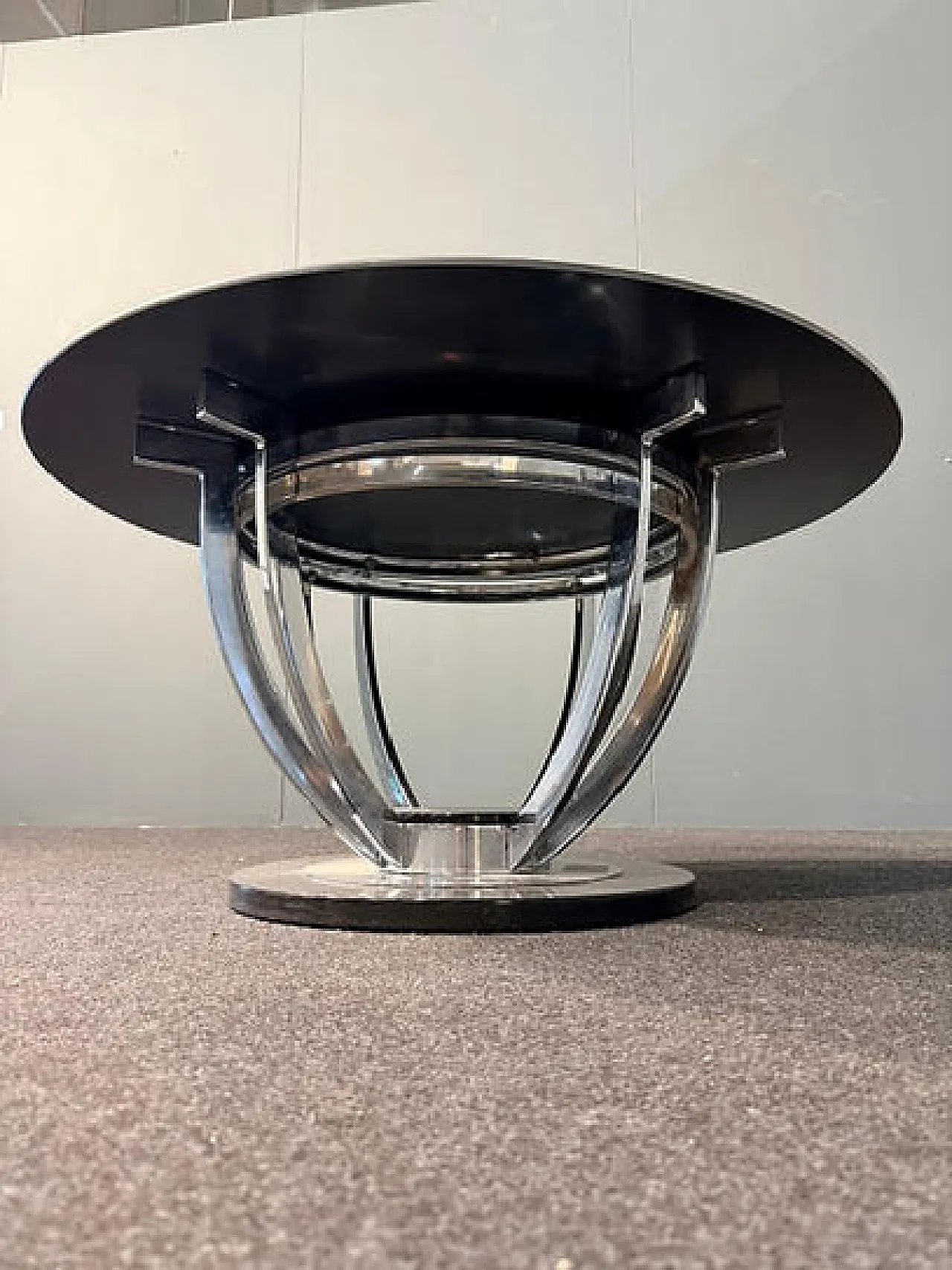 Glass-topped coffee table, 1970s 3