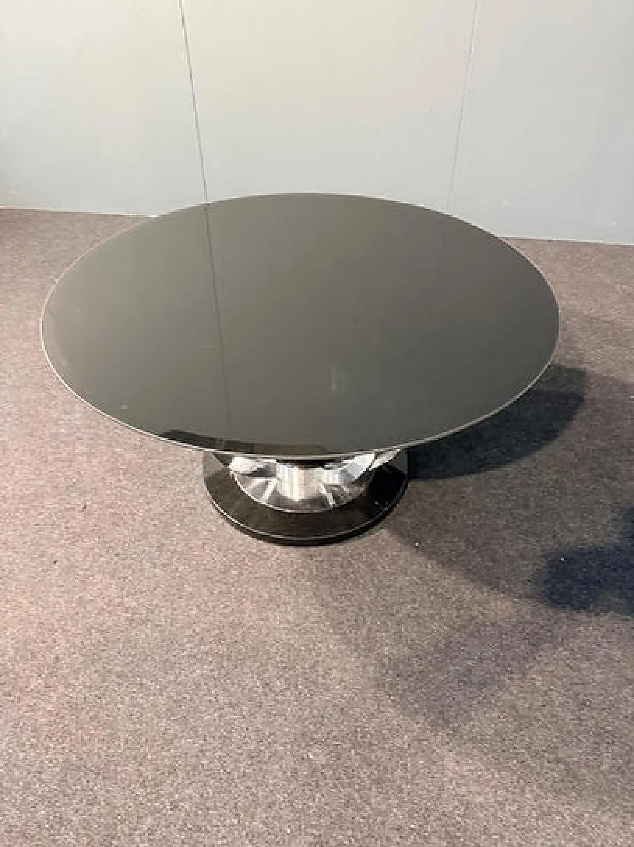 Glass-topped coffee table, 1970s 4