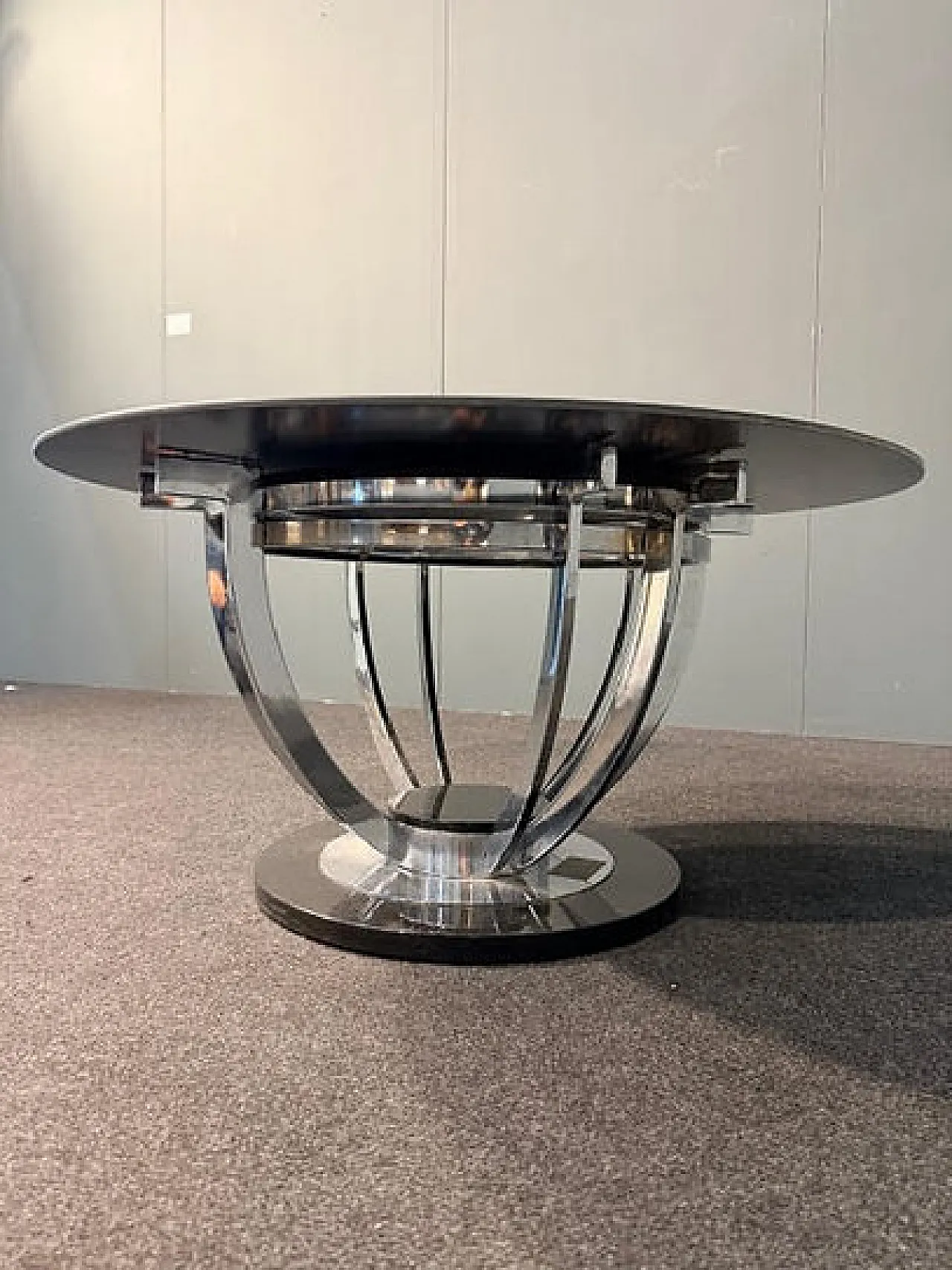 Glass-topped coffee table, 1970s 6