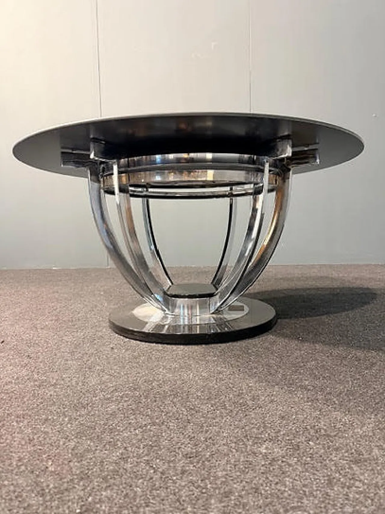 Glass-topped coffee table, 1970s 7