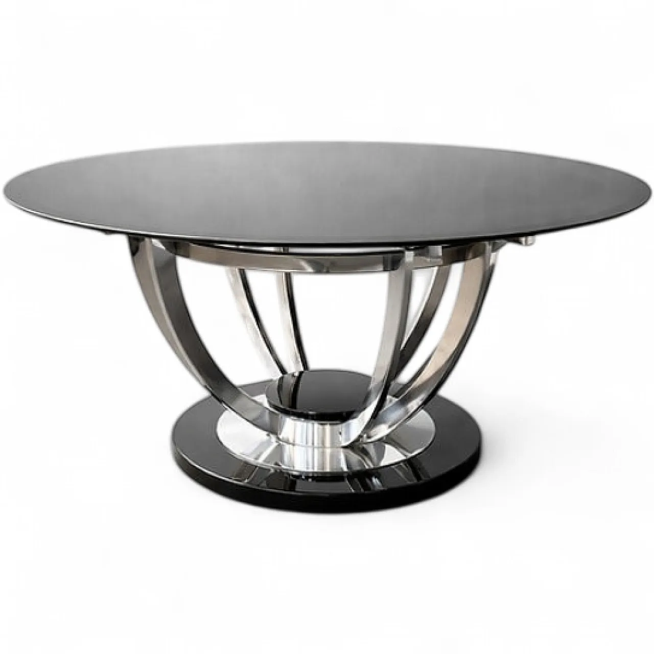 Glass-topped coffee table, 1970s 9