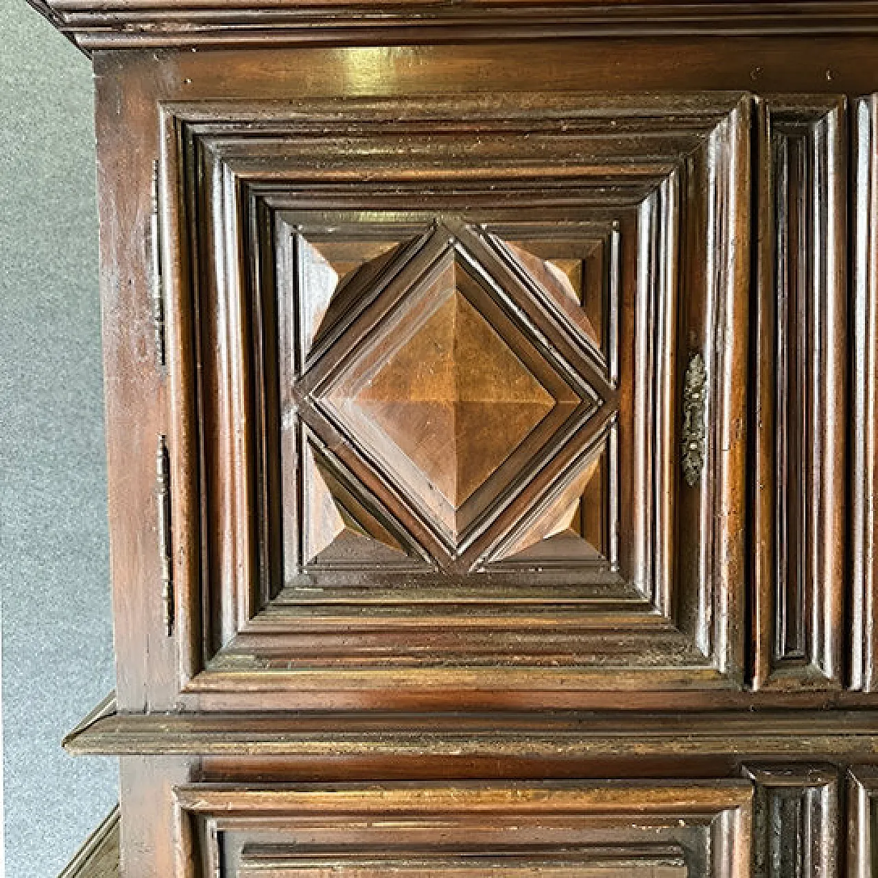 Solid wood double-body sideboard, 17th century 9