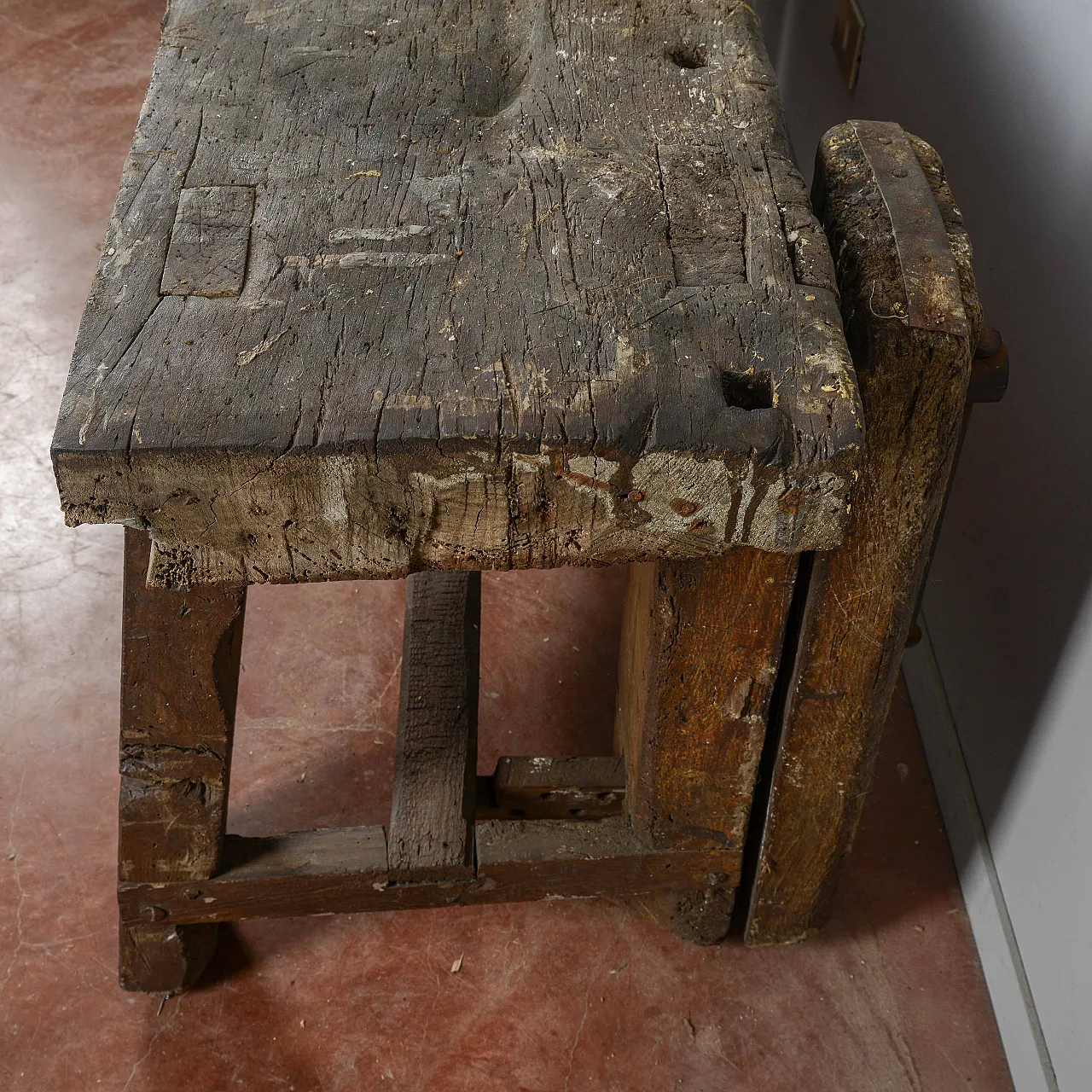 Banco da falegname in legno, primo '900 3