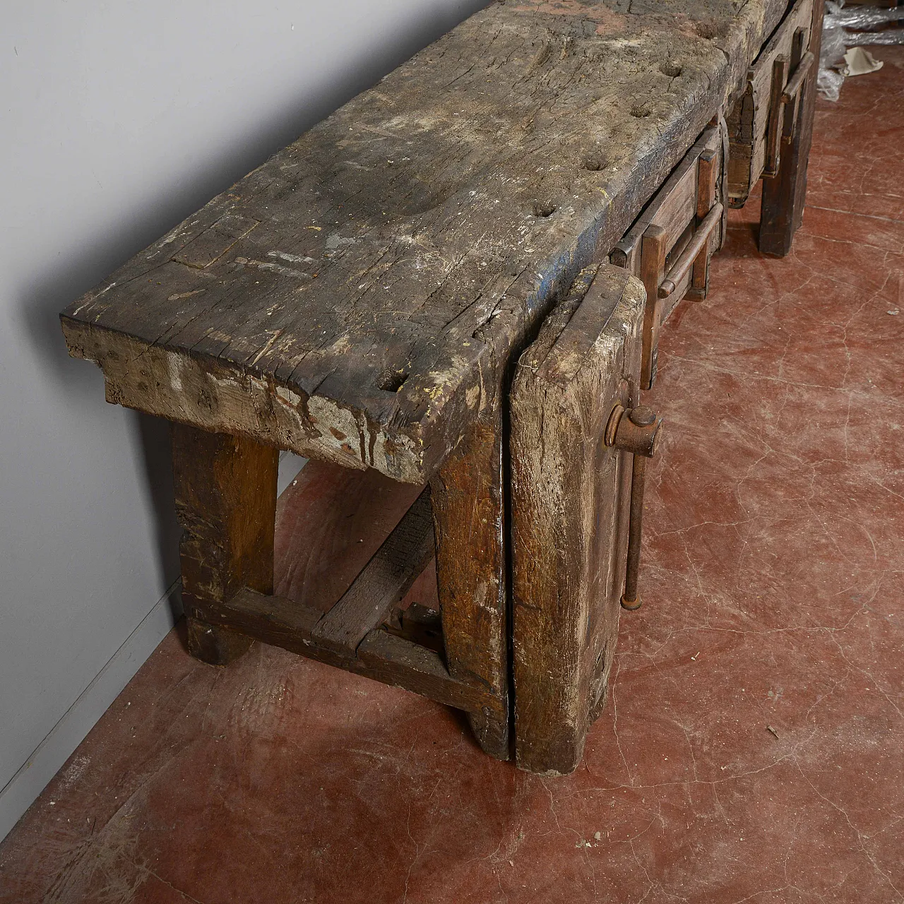 Banco da falegname in legno, primo '900 6