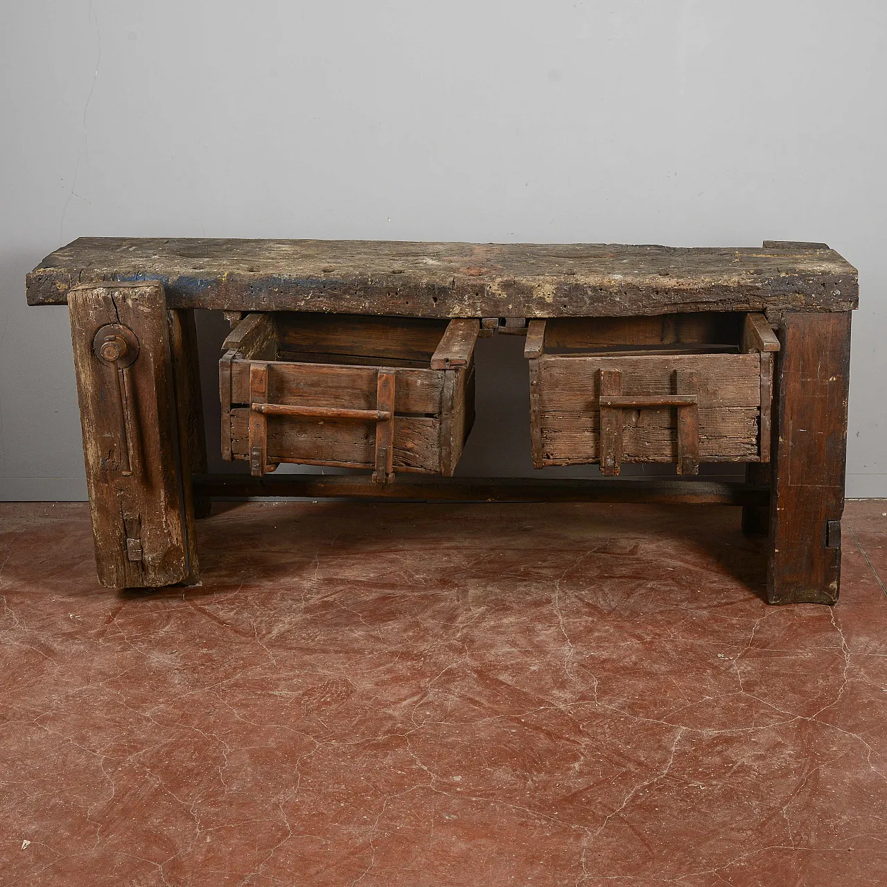 Banco da falegname in legno, primo '900 7