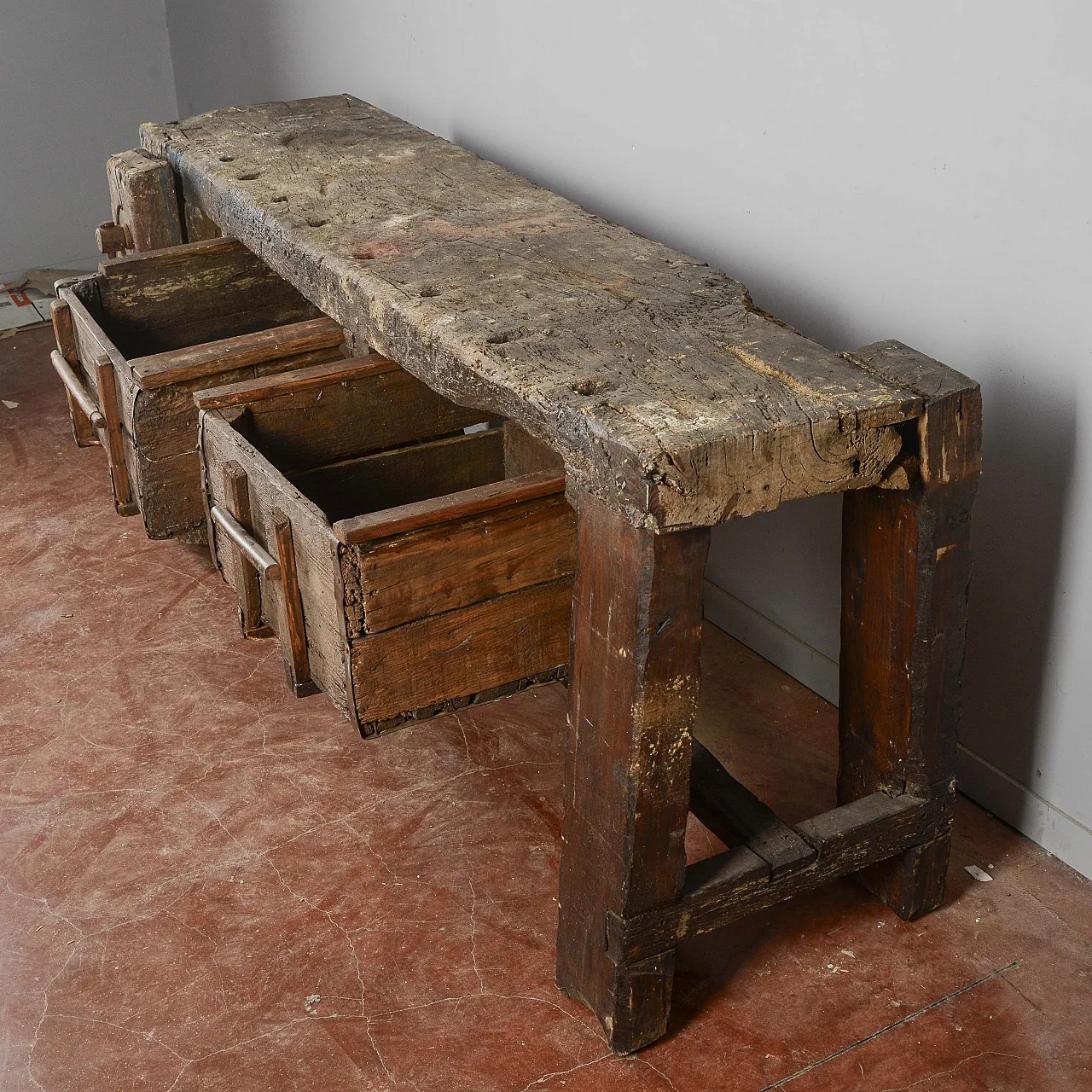 Banco da falegname in legno, primo '900 8