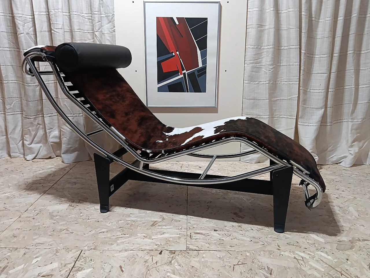 Chaise Longue LC4 1401 in spotted fur by Mdf Italia, 200s 2