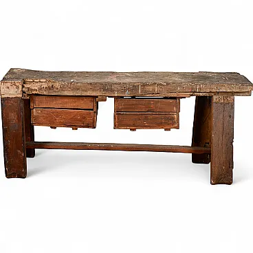 Banco da falegname in legno, primo '900