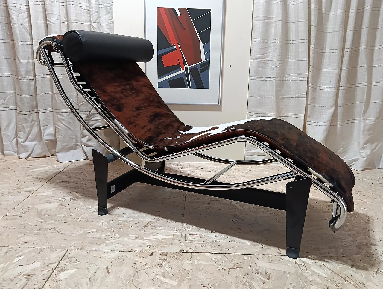 Chaise Longue LC4 1401 in spotted fur by Mdf Italia, 200s 49