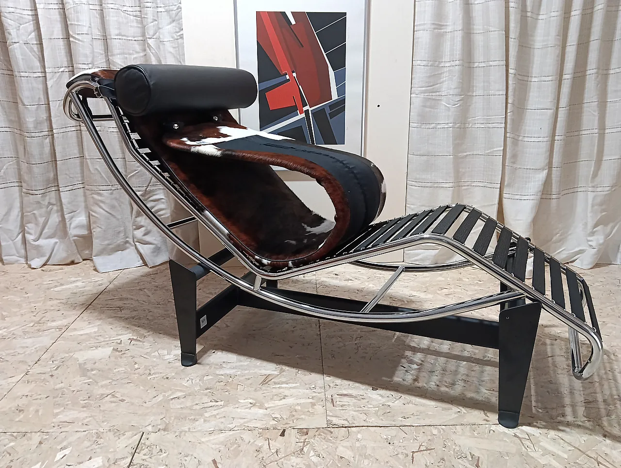 Chaise Longue LC4 1401 in spotted fur by Mdf Italia, 200s 53