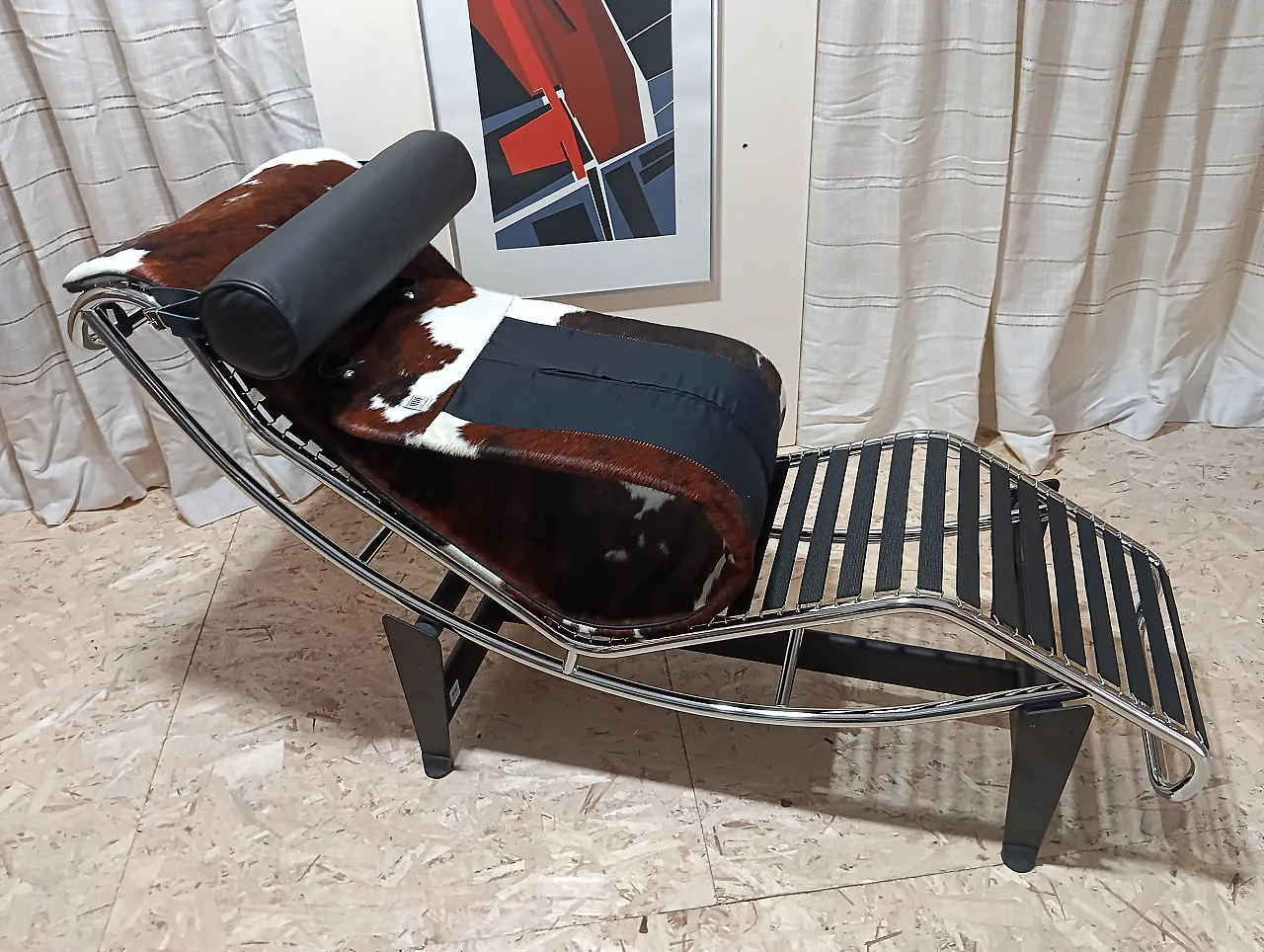 Chaise Longue LC4 1401 in spotted fur by Mdf Italia, 200s 68