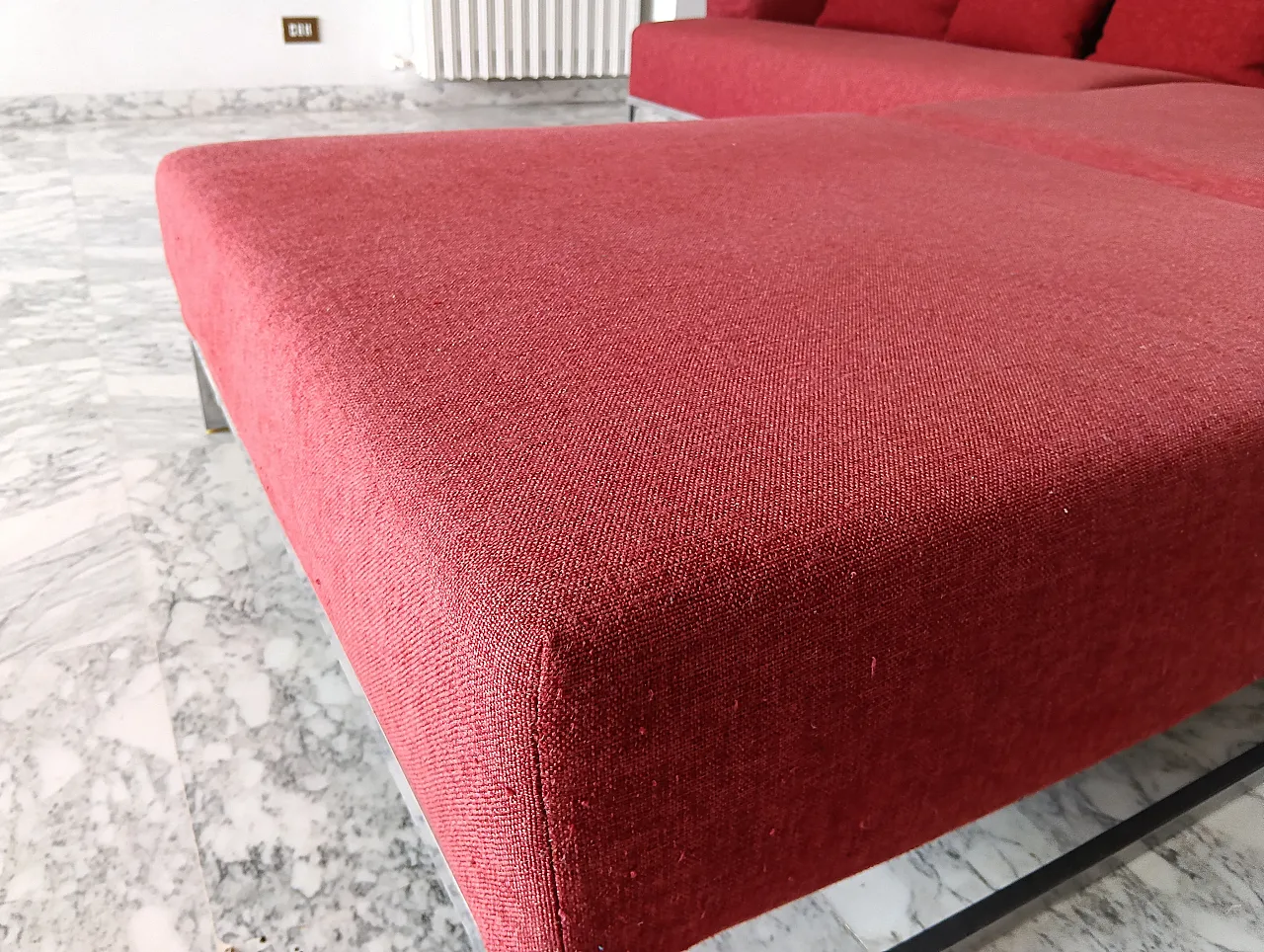 B&B ITALIA sofa SOLO 246 MAXALTO in red material cotton, 2000s 22