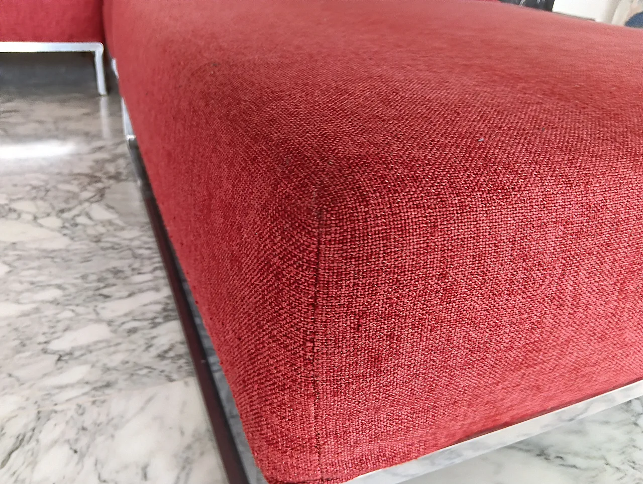 B&B ITALIA sofa SOLO 246 MAXALTO in red material cotton, 2000s 24