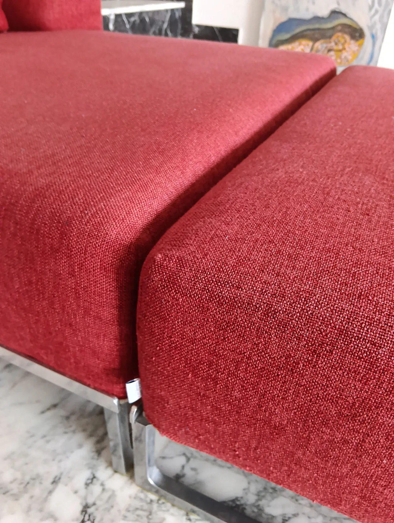 B&B ITALIA sofa SOLO 246 MAXALTO in red material cotton, 2000s 28