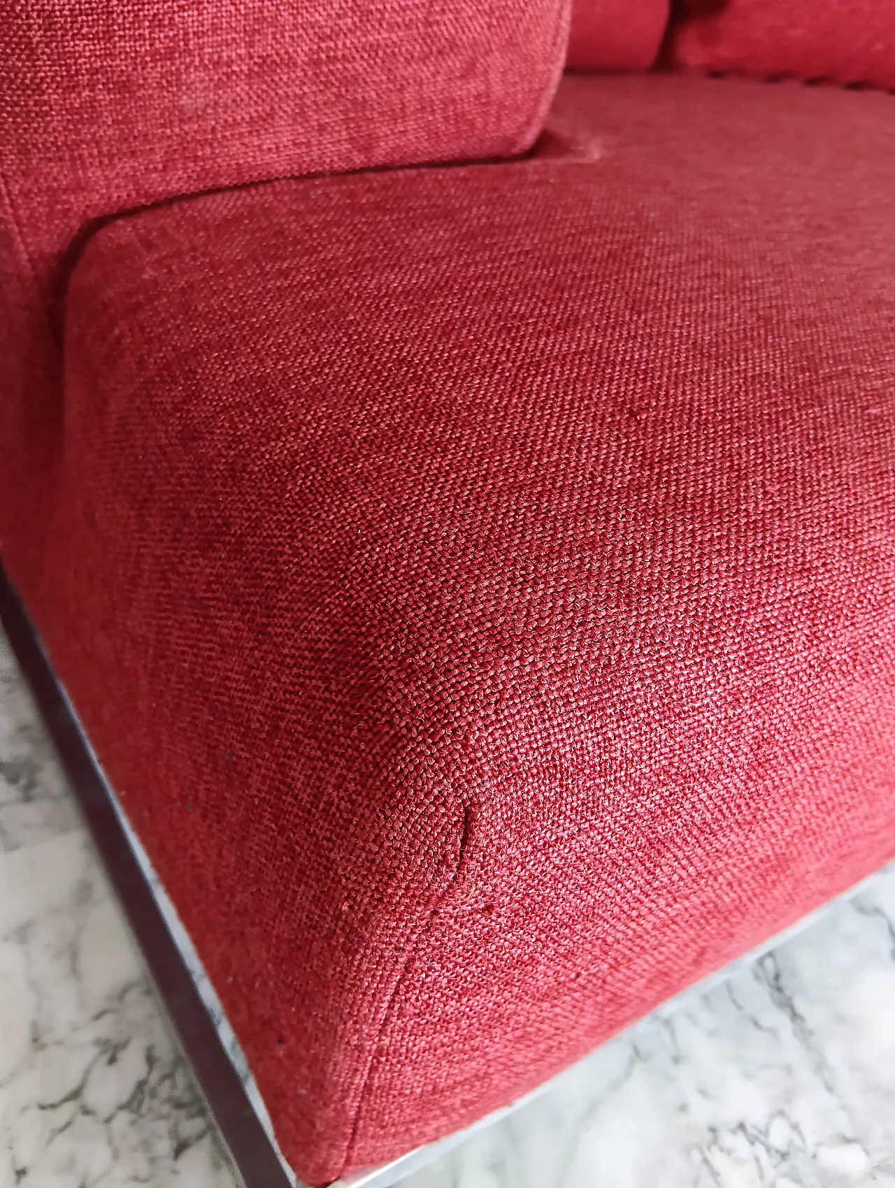 B&B ITALIA sofa SOLO 246 MAXALTO in red material cotton, 2000s 36