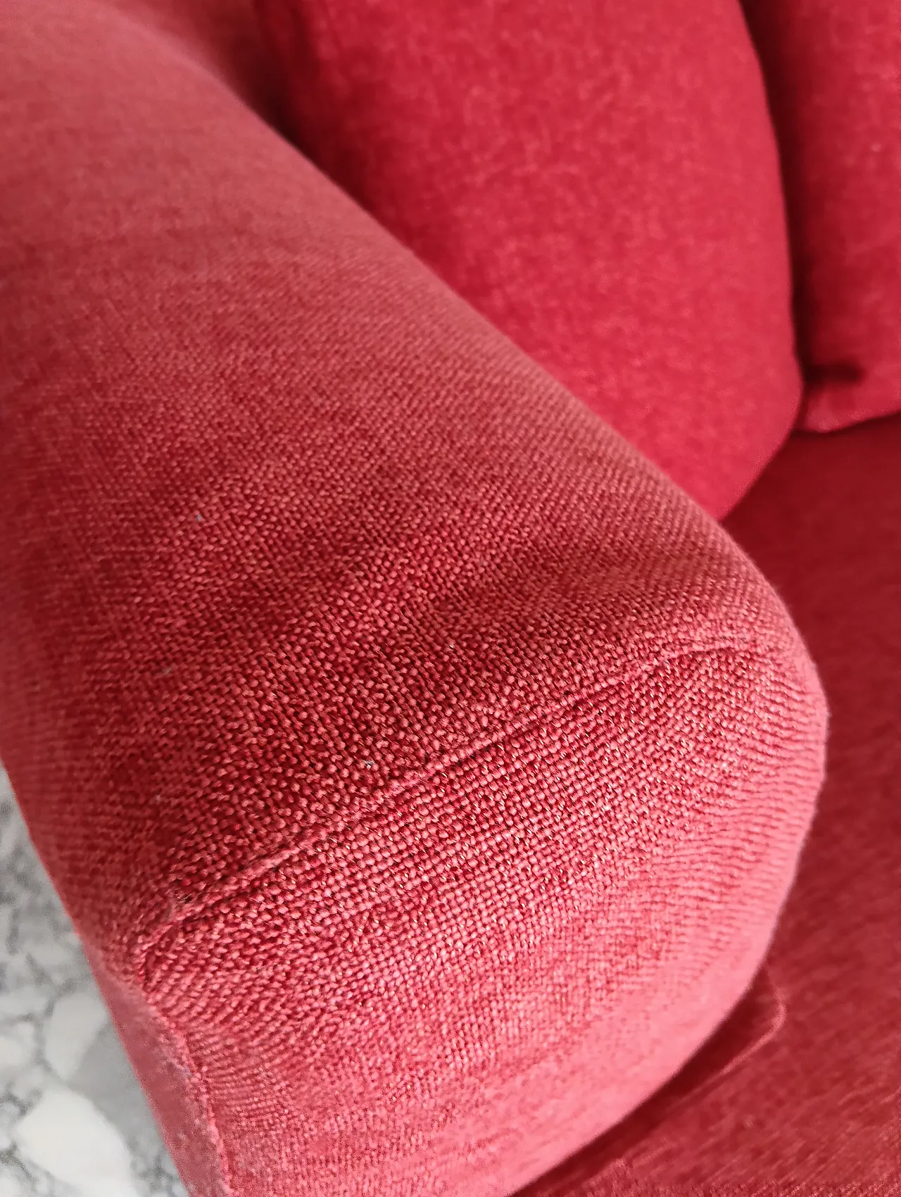 B&B ITALIA sofa SOLO 246 MAXALTO in red material cotton, 2000s 39