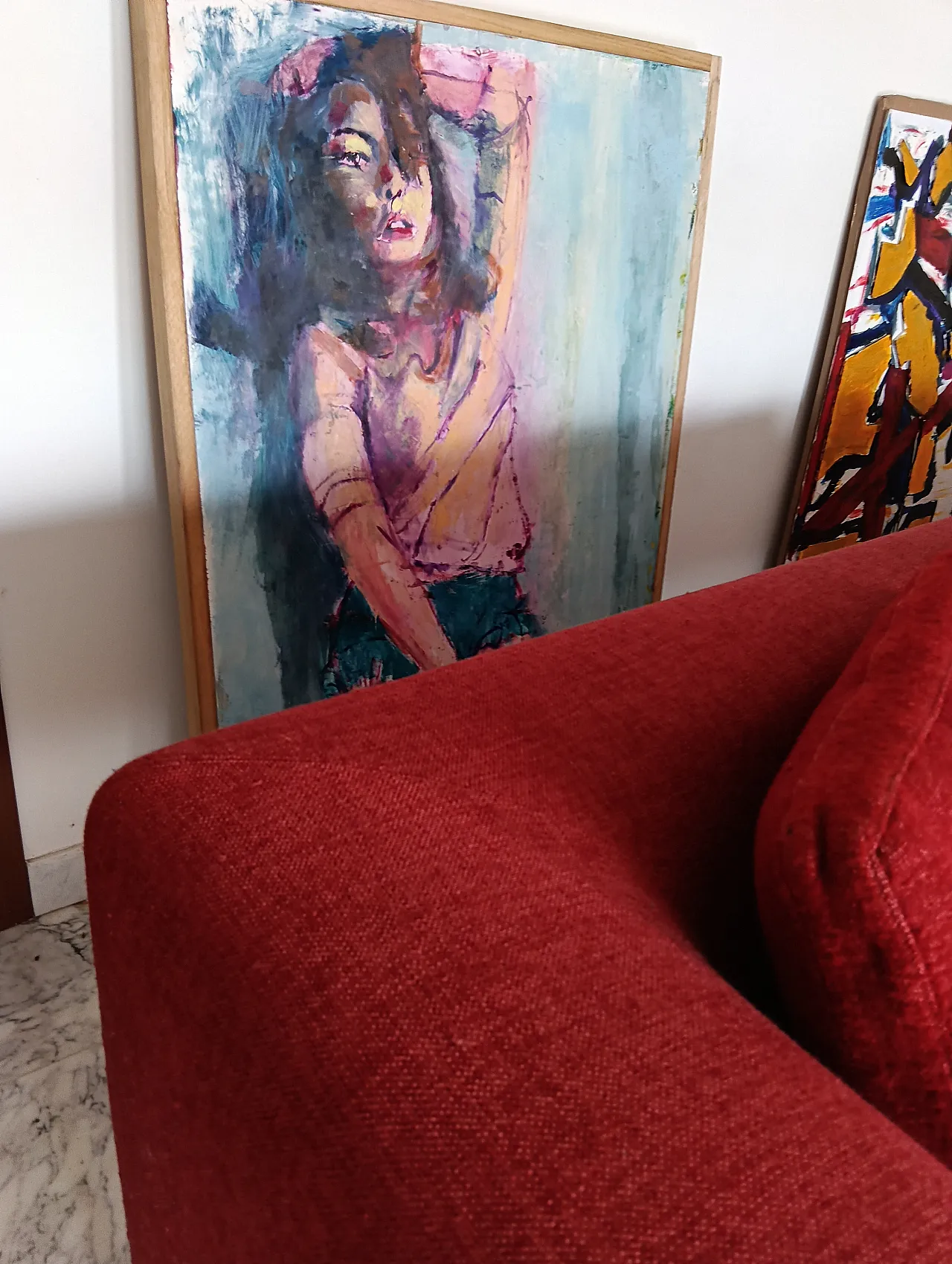 B&B ITALIA sofa SOLO 246 MAXALTO in red material cotton, 2000s 41