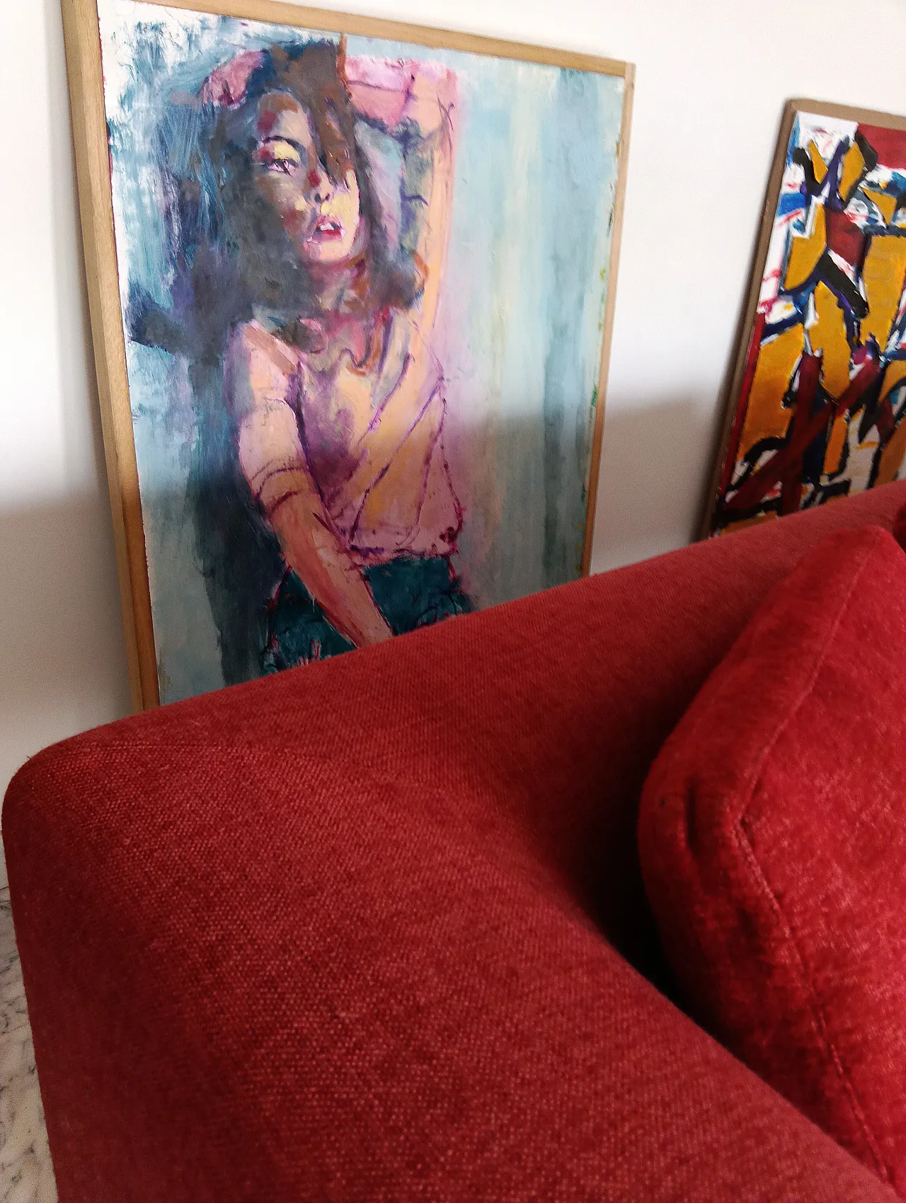 B&B ITALIA sofa SOLO 246 MAXALTO in red material cotton, 2000s 42