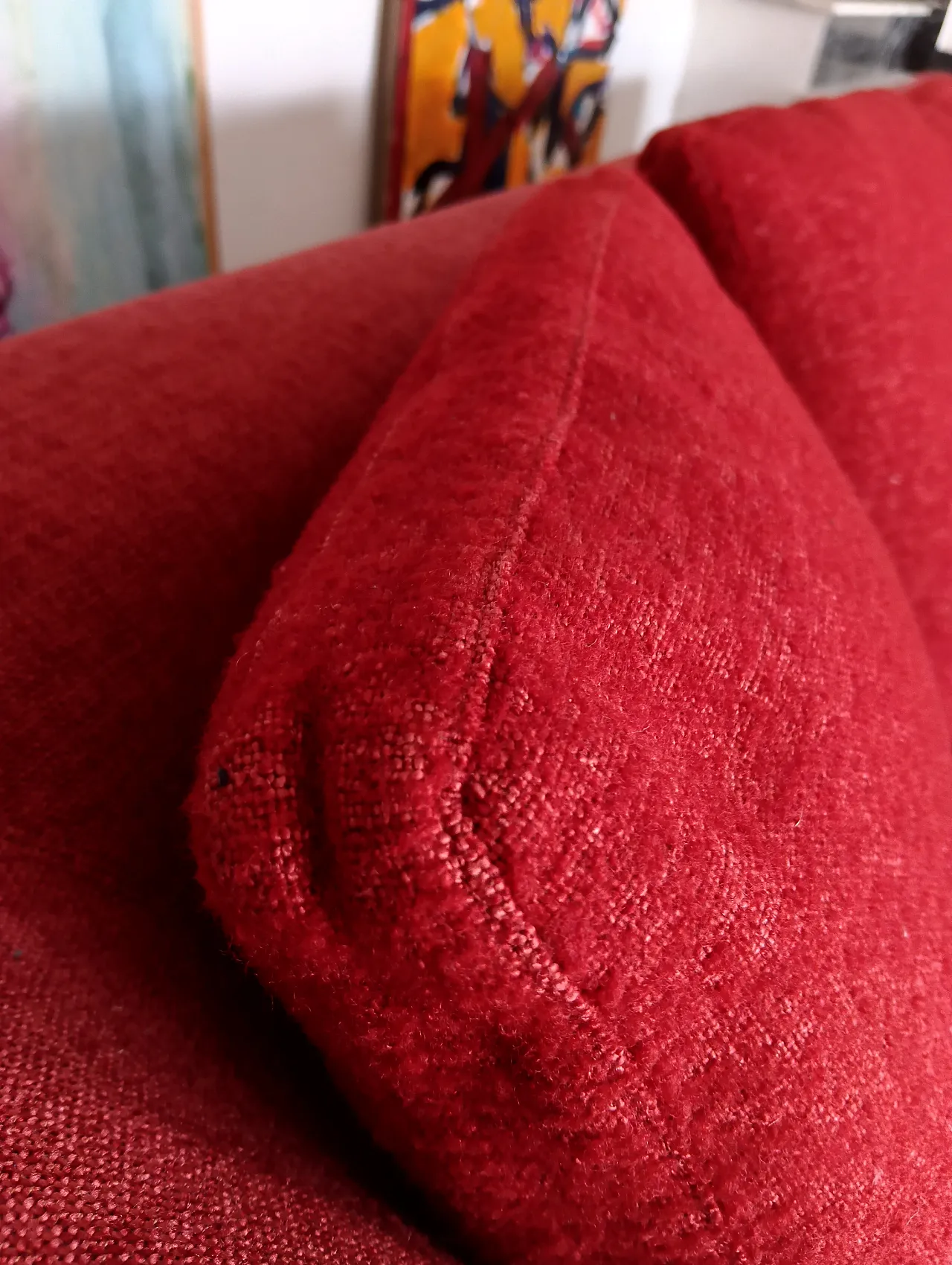 B&B ITALIA sofa SOLO 246 MAXALTO in red material cotton, 2000s 43