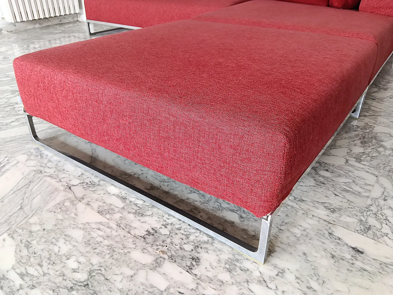 B&B ITALIA sofa SOLO 246 MAXALTO in red material cotton, 2000s 72