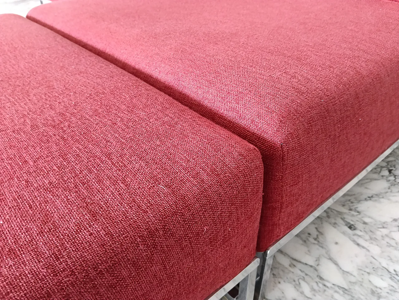 B&B ITALIA sofa SOLO 246 MAXALTO in red material cotton, 2000s 76