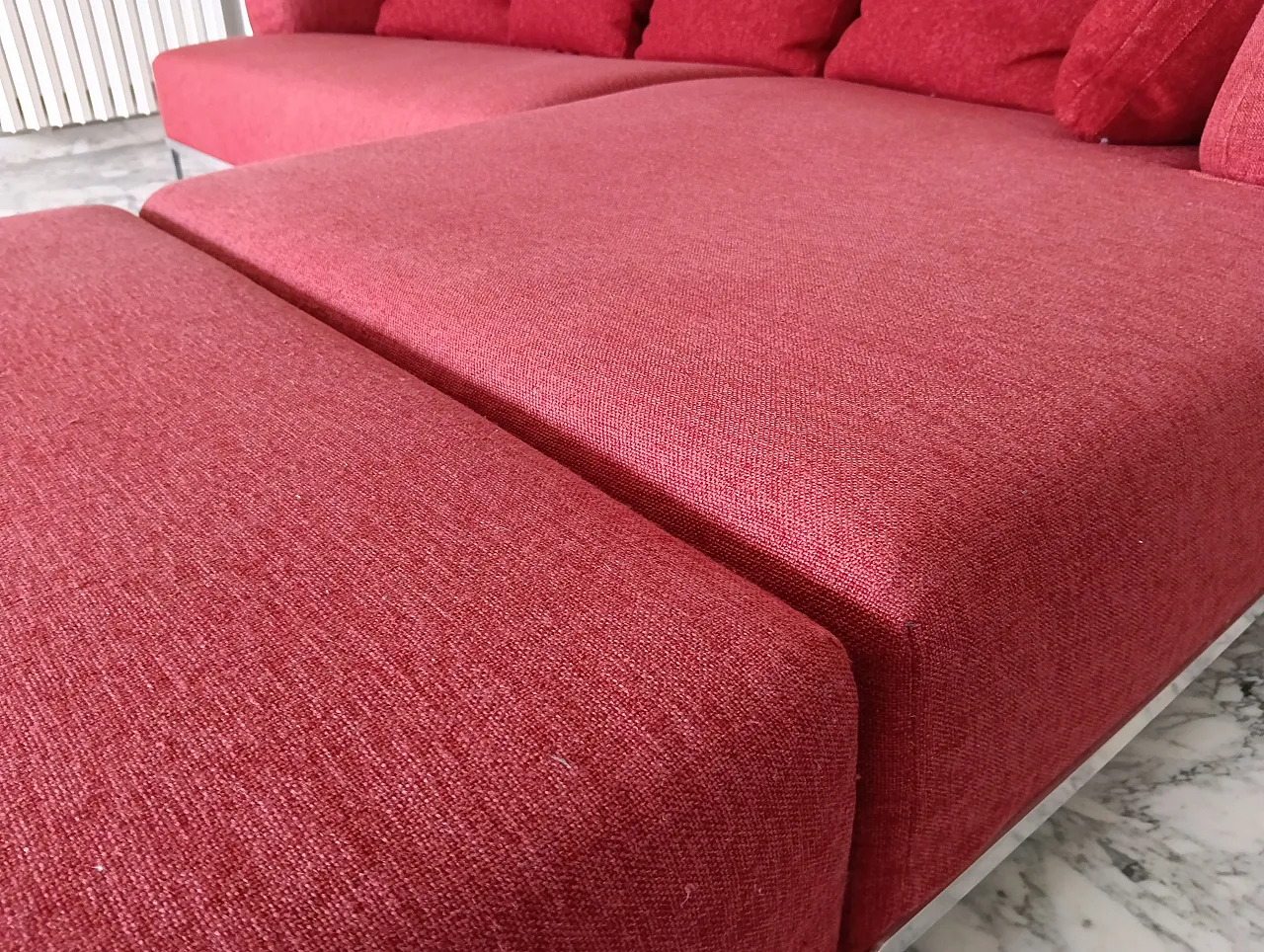 B&B ITALIA sofa SOLO 246 MAXALTO in red material cotton, 2000s 77