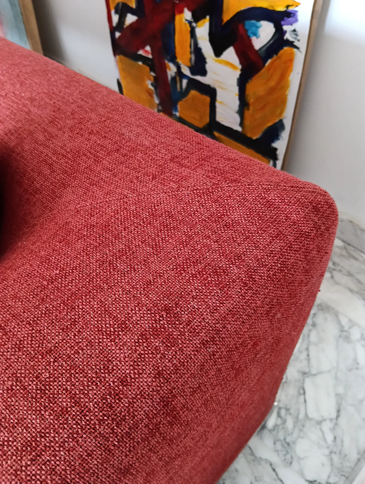 B&B ITALIA sofa SOLO 246 MAXALTO in red material cotton, 2000s 82