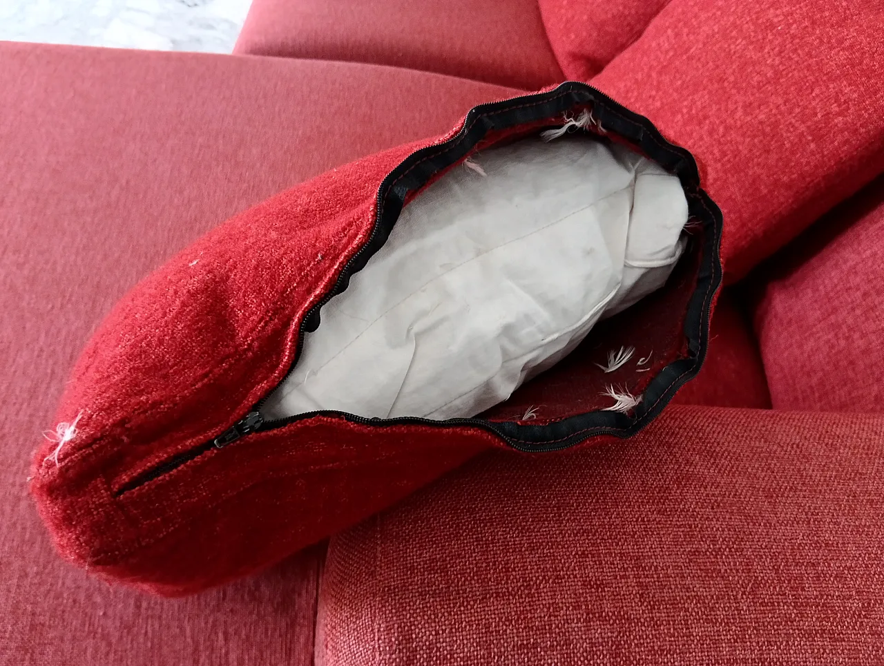 B&B ITALIA sofa SOLO 246 MAXALTO in red material cotton, 2000s 87